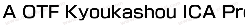 A OTF Kyoukashou ICA Pro M字体转换